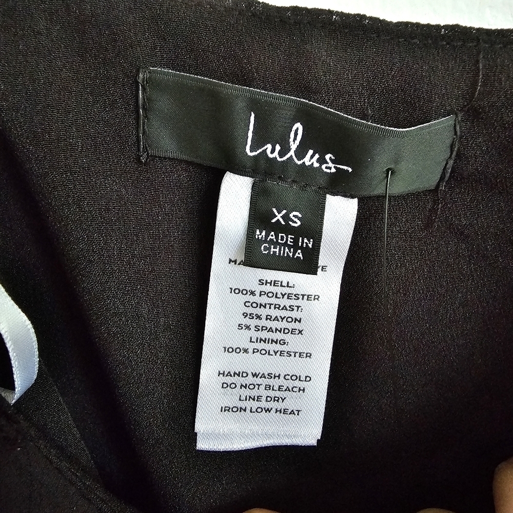 Lulu's "Picking Sides" Swiss Dot One Shoulder Bodysuit - Picture 11 of 12